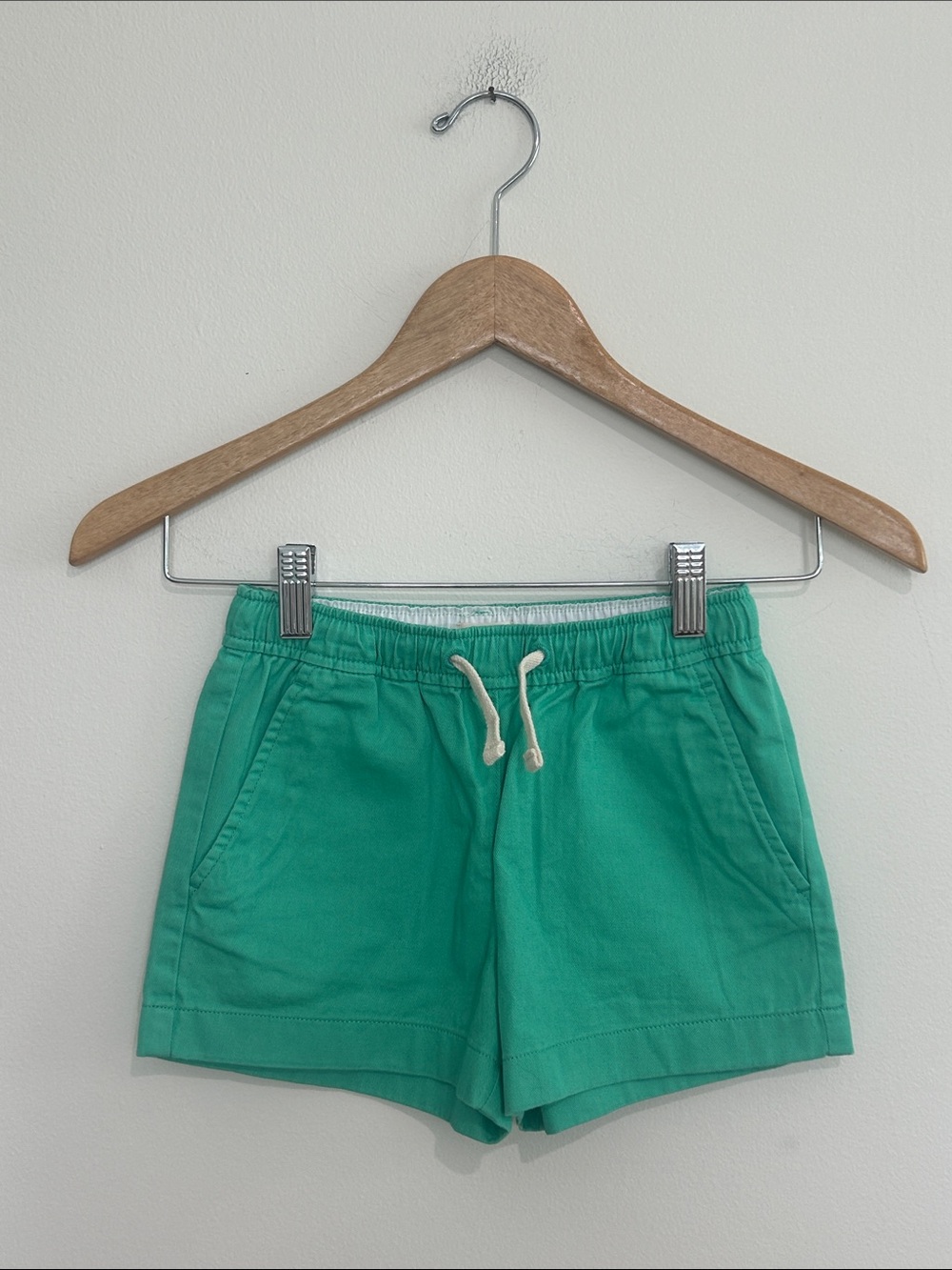 J. Crew Crewcuts Boys Green 100% Cotton Shorts Size 7 NWT